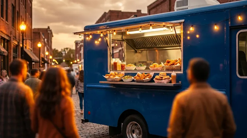 Customers lining up at a food truck window, How to Start a Food Truck in Hattiesburg